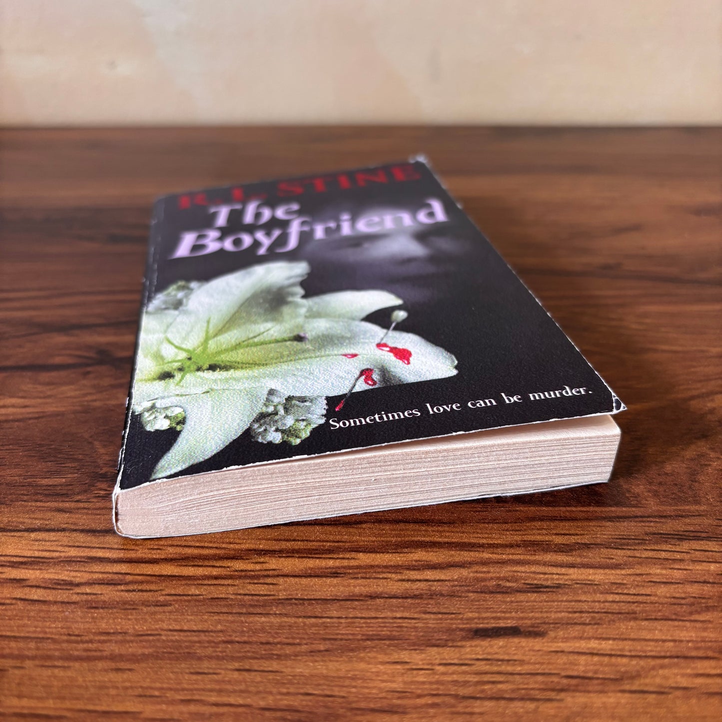 The Boyfriend by R.L. Stine Rare Face Cover - 1990 YA Thriller Paperback