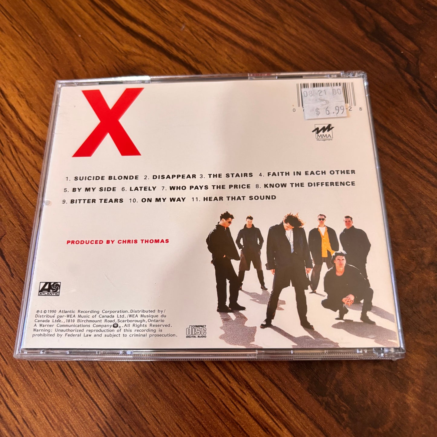 INXS - X CD (1990) with “Disappear” & More 90s Pop Rock