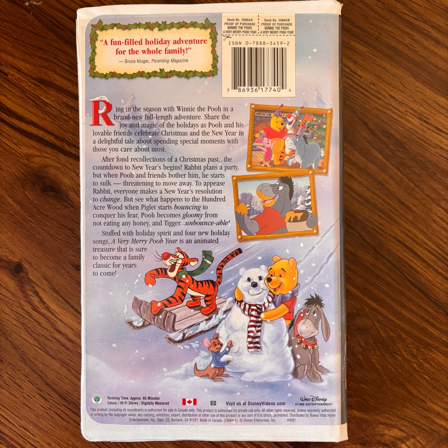 Disney Winnie the Pooh - A Very Merry Pooh Year VHS (2002) - Holiday Special