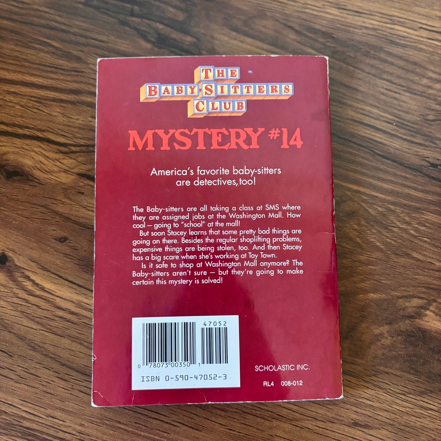 The Baby-Sitters Club Mystery #14 Stacey and the Mystery at the Mall by Ann M. Martin (1994 Apple Paperback - Scholastic)