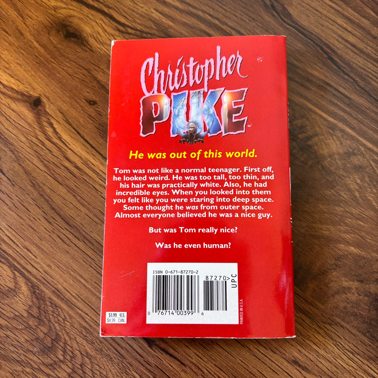 The Visitor by Christopher Pike - 1995 YA Thriller Paperback