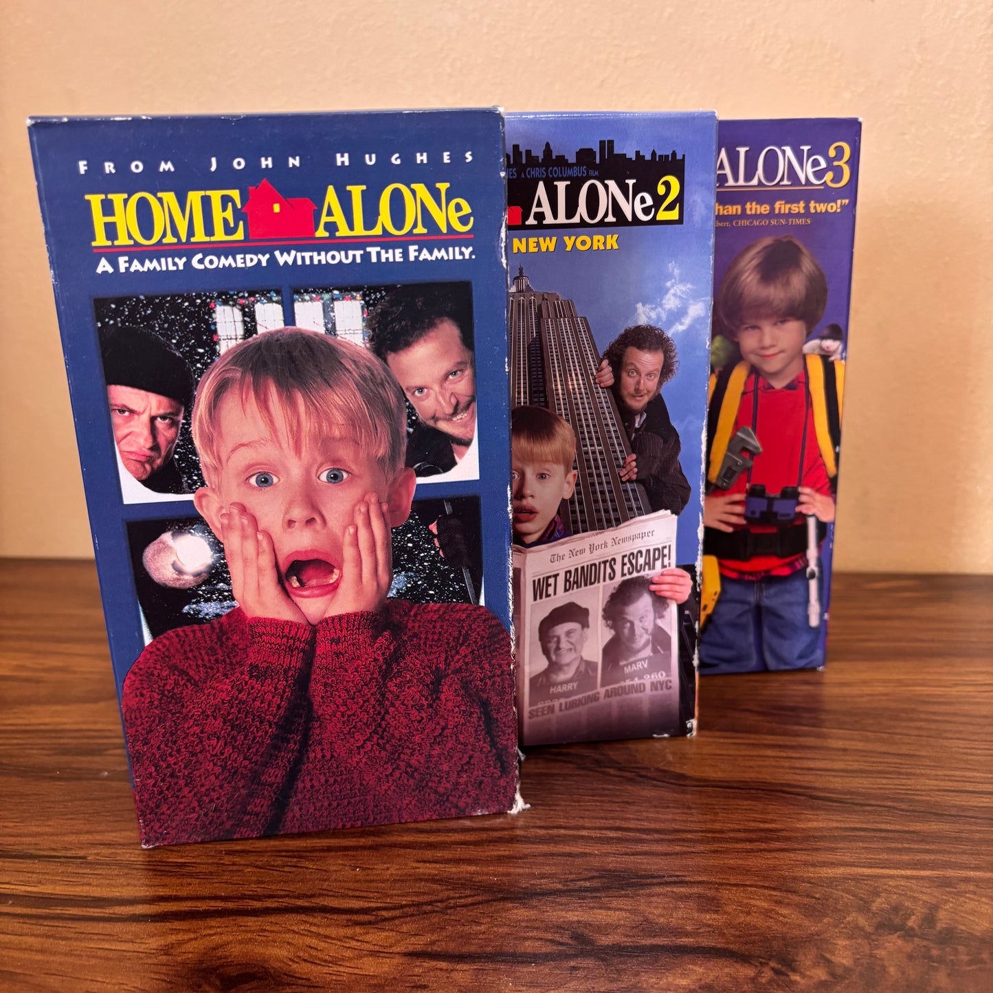 Home Alone VHS Bundle - Home Alone, Home Alone 2, Home Alone 3 (90s)