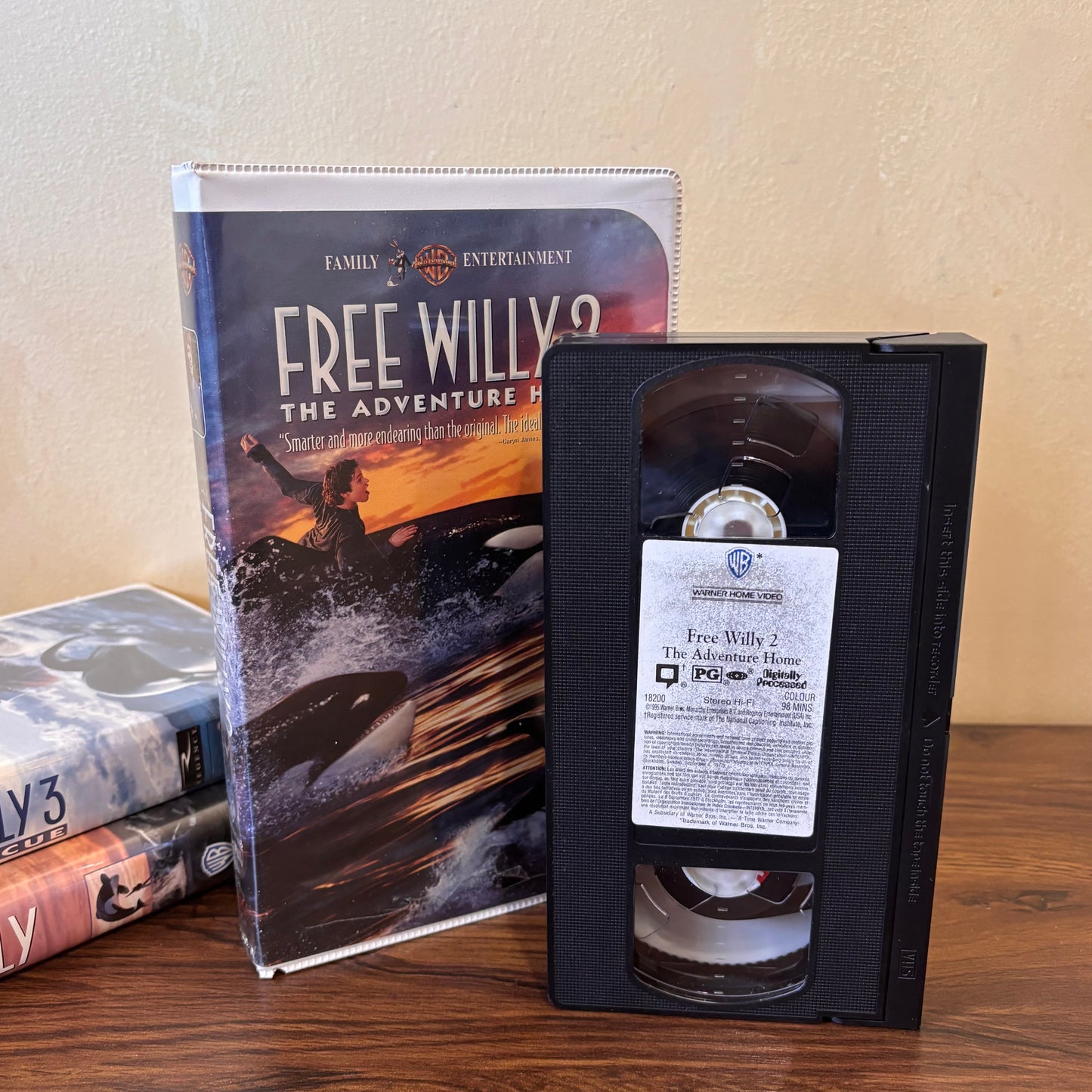 Free Willy VHS Bundle - Free Willy, Free Willy 2 & Free Willy 3 (90s)