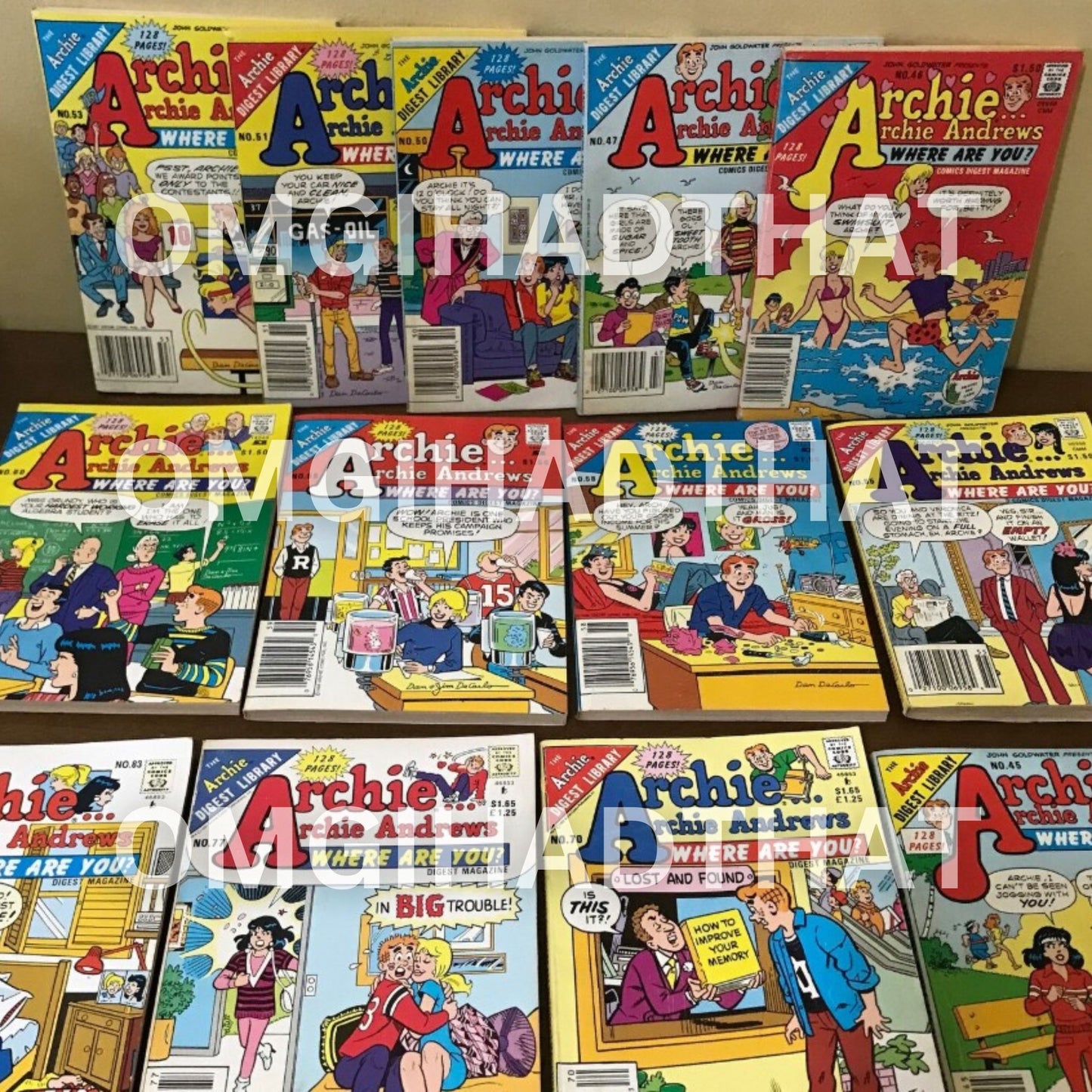 Archie Andrews Where Are You Comic Digests - Nostalgic 80s 90s Comic Books