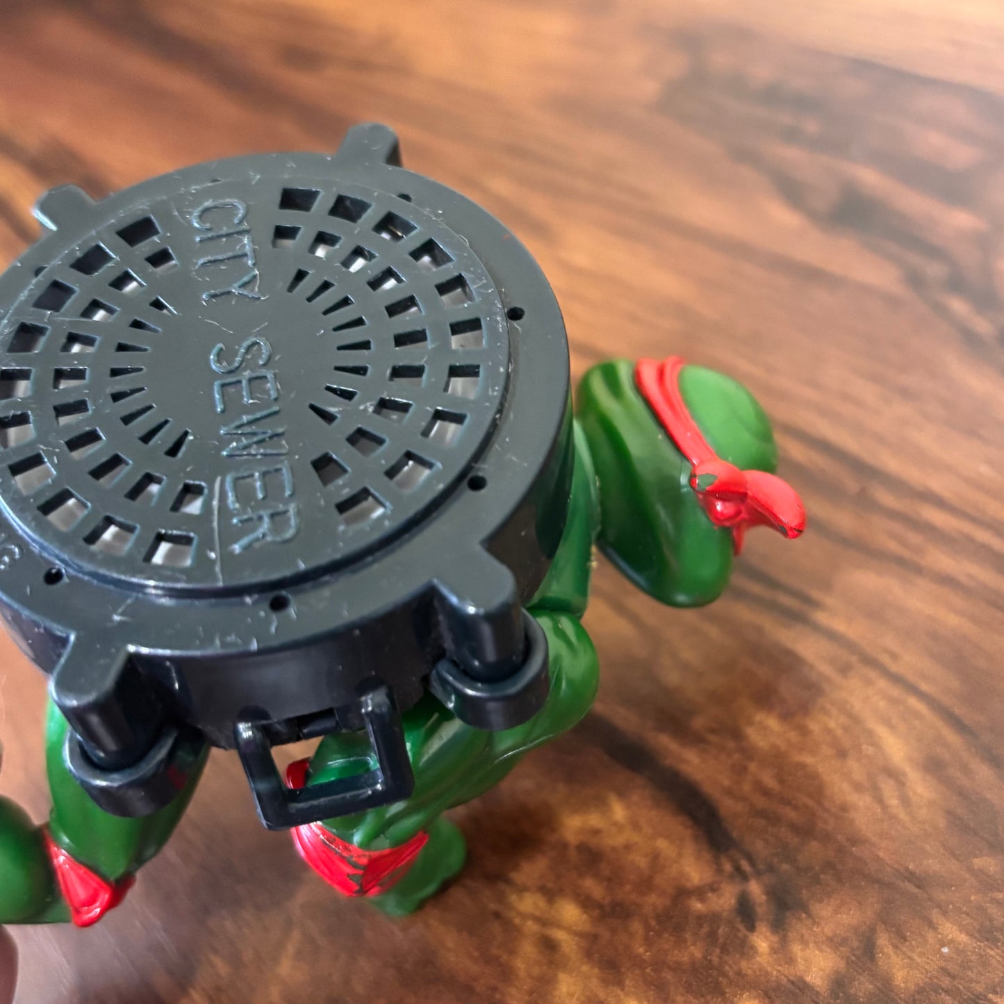 Teenage Mutant Ninja Turtles City Sewer Shell Raphael Action Figure (1991 Playmates Toys)