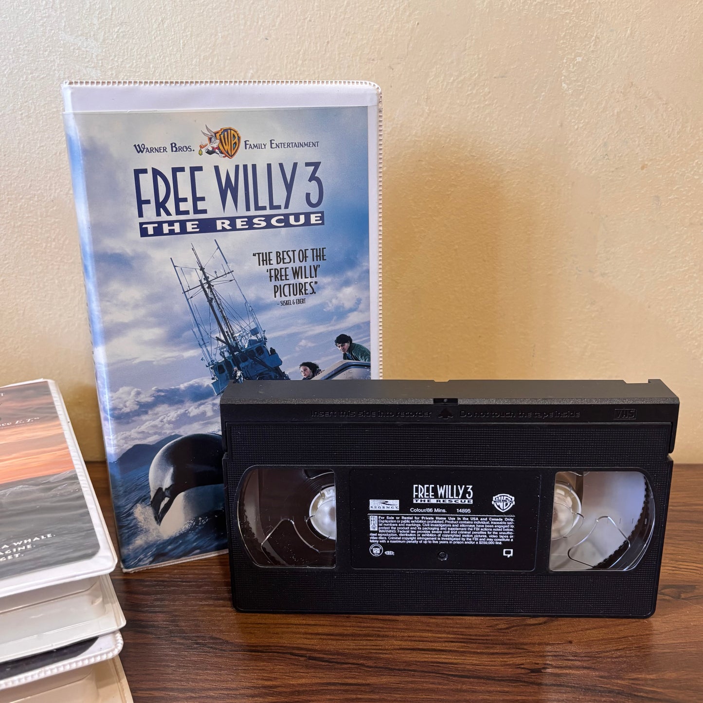 Free Willy VHS Bundle - Free Willy, Free Willy 2 & Free Willy 3 (90s)