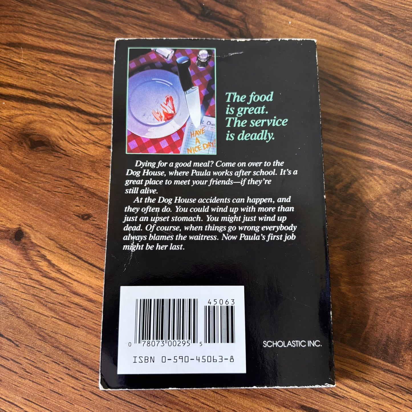 The Waitress by Sinclair Smith - 1992 Point Fiction Thriller Paperback
