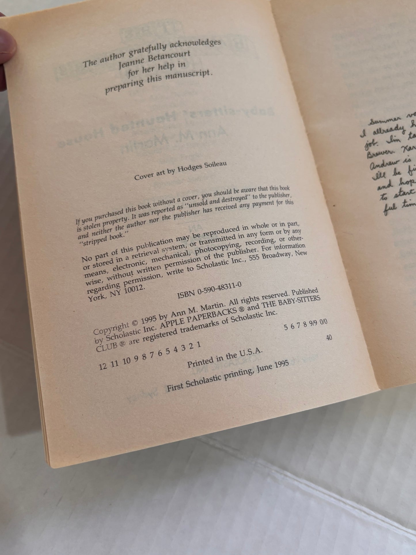 The Baby-Sitters Club Super Mystery #1 Haunted House