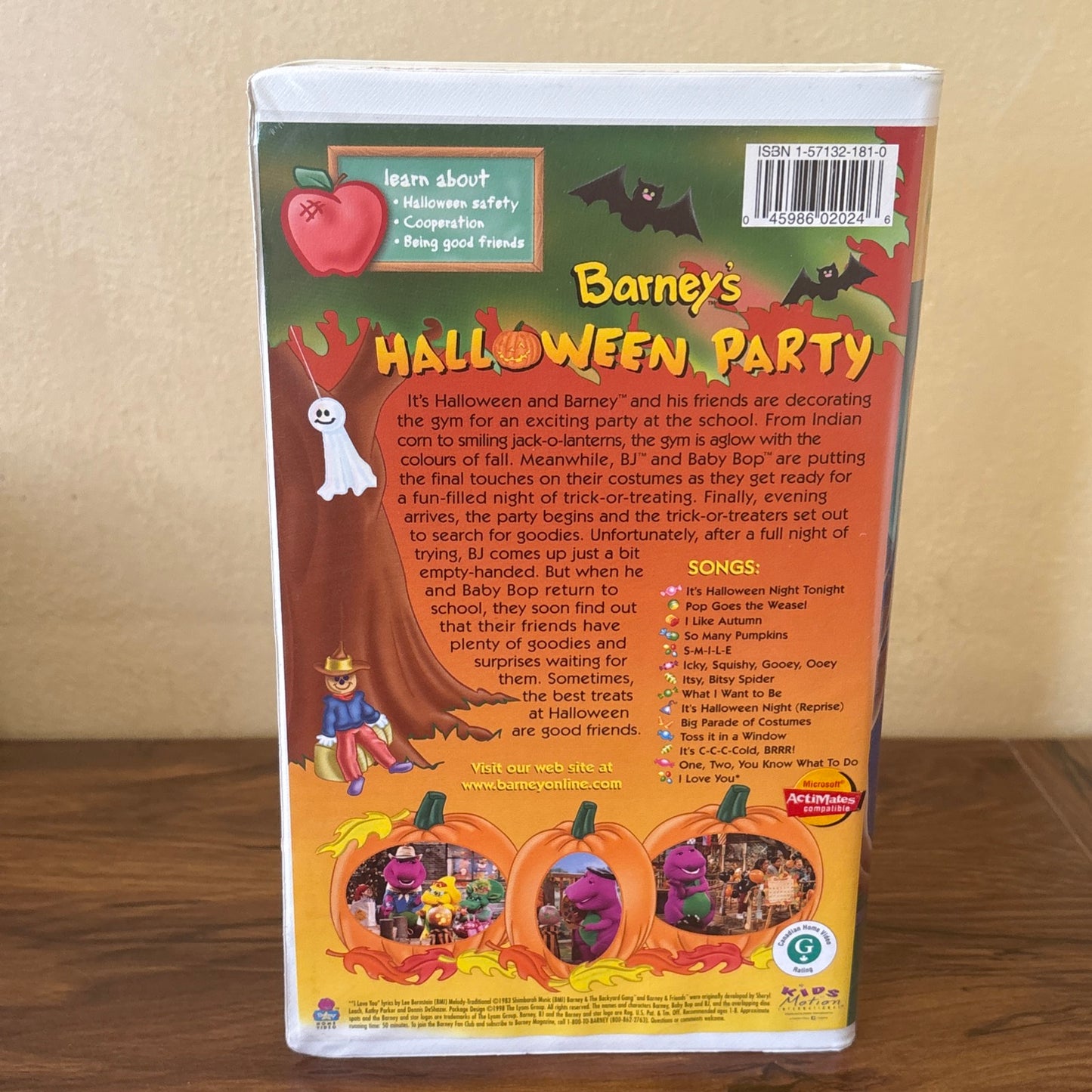 Barneys Halloween Party 1998 VHS Classic Collection