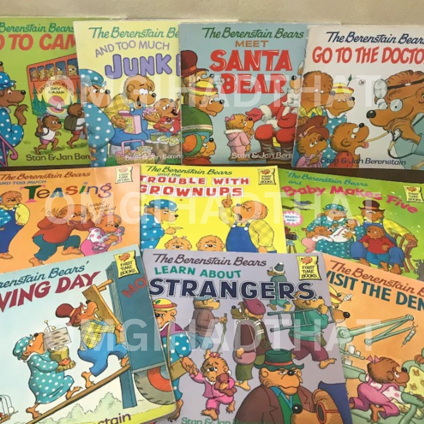 Original Berenstain Bears Stan and Jan Berenstain 80s 90s Childrens Books