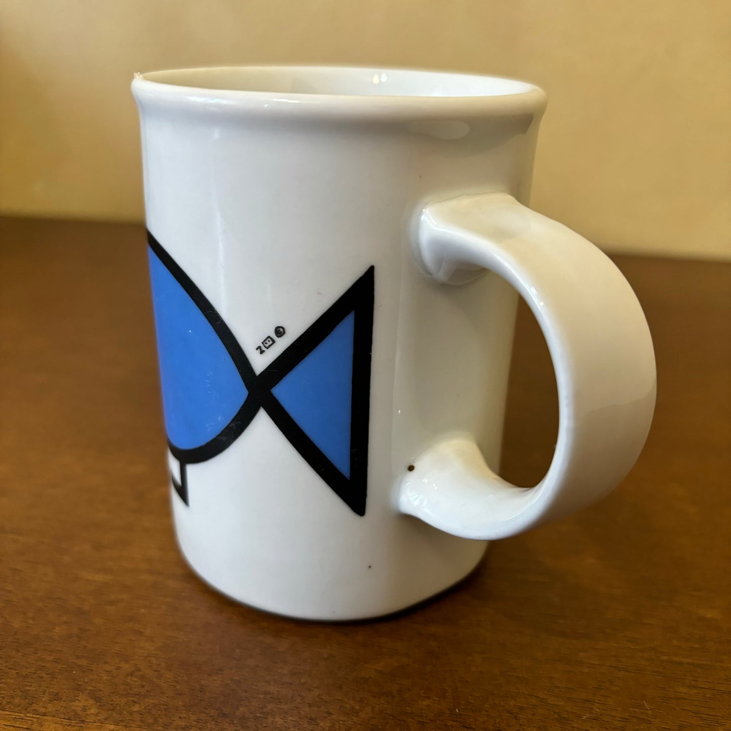 Vintage Marc Tetro Blue Fish Danesco Inc Canadian Artist Mug