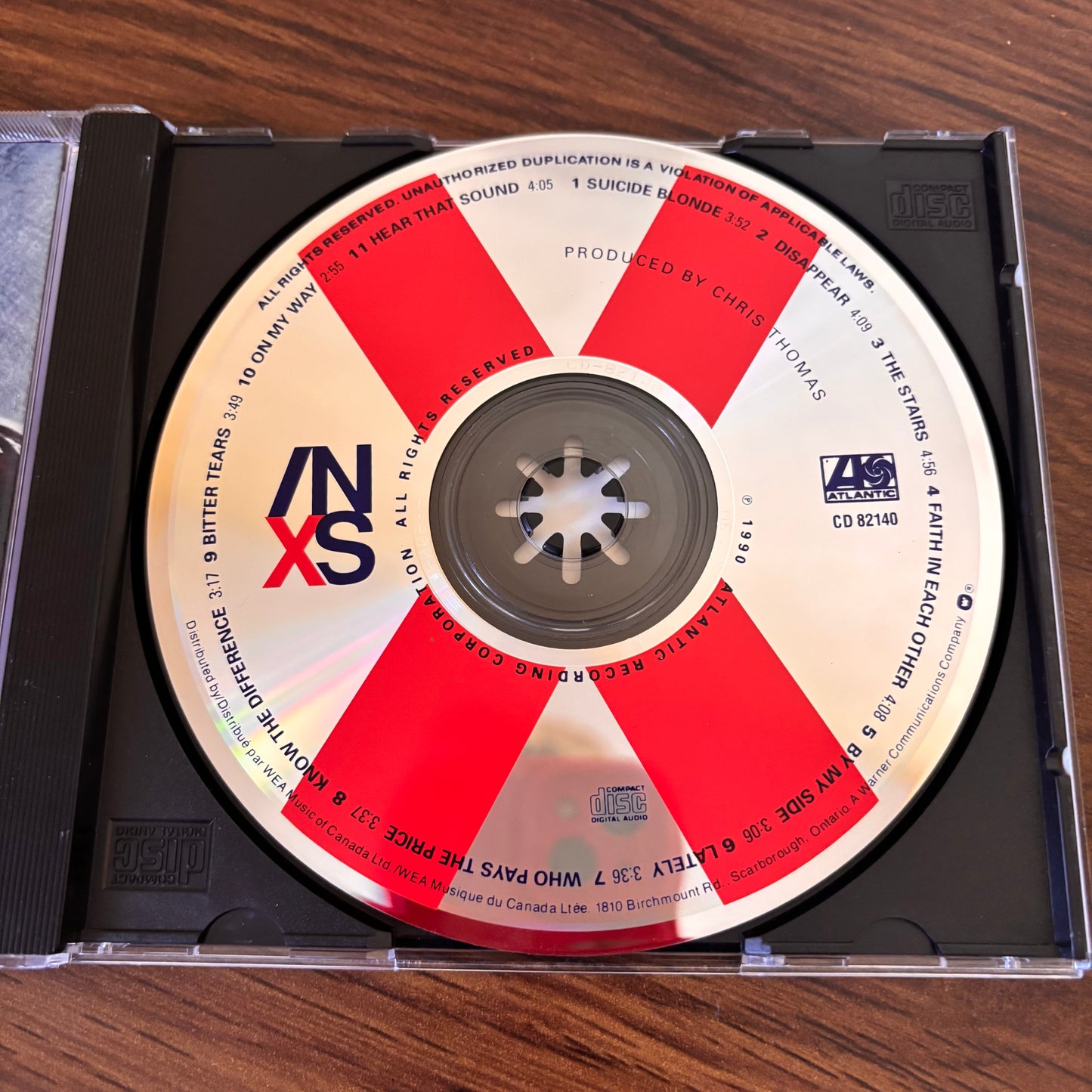 INXS - X CD (1990) with “Disappear” & More 90s Pop Rock