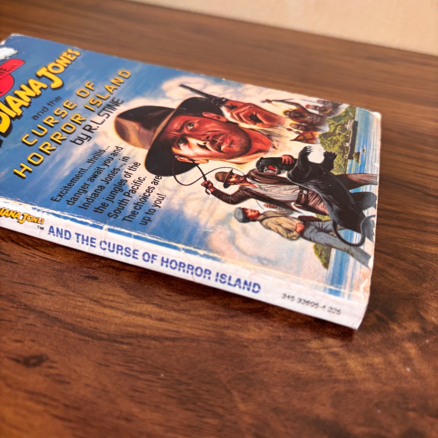 Indiana Jones and the Curse of Horror Island #1 R.L. Stine 1985 Paperback