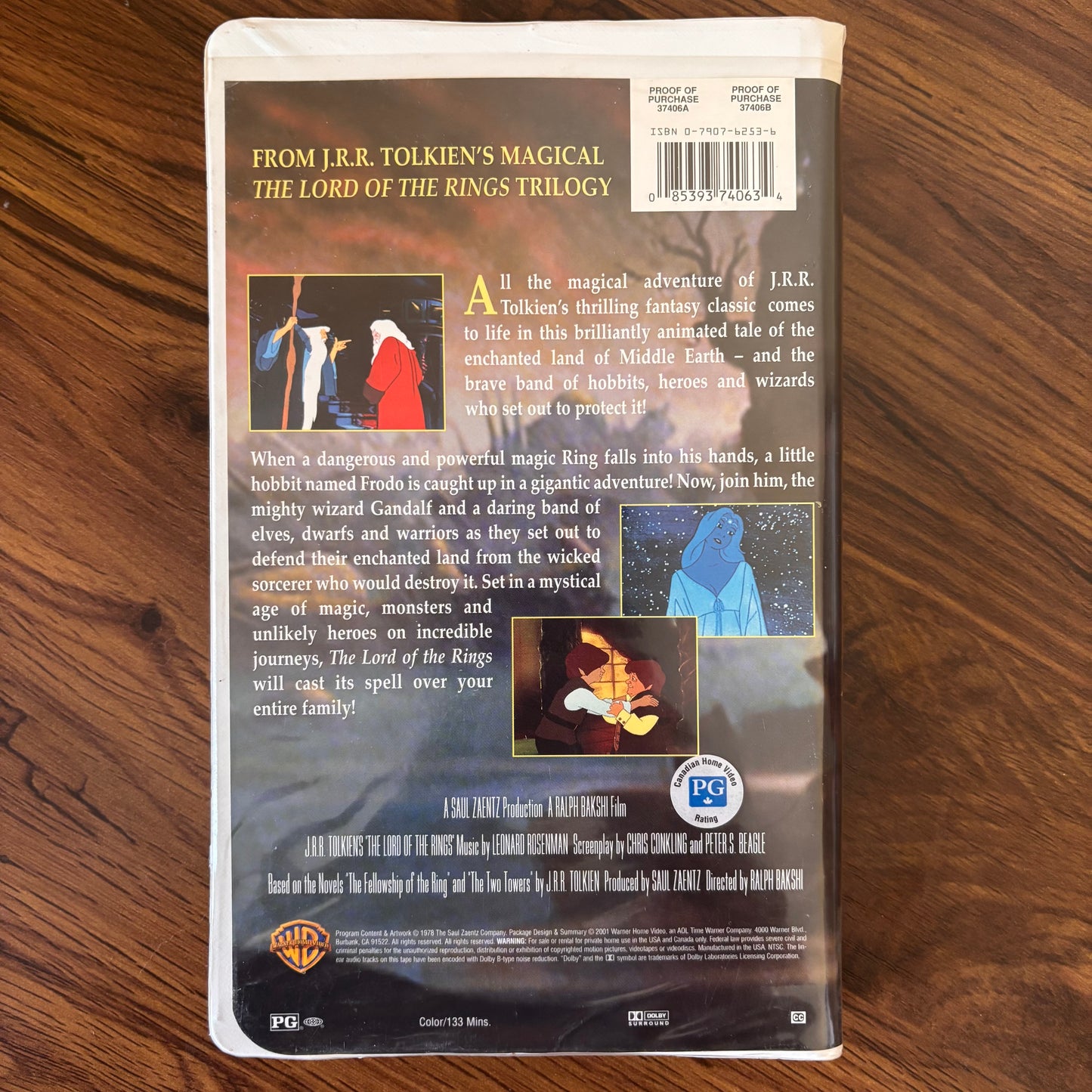 The Lord of the Rings VHS (2001) - Warner Bros Home Video