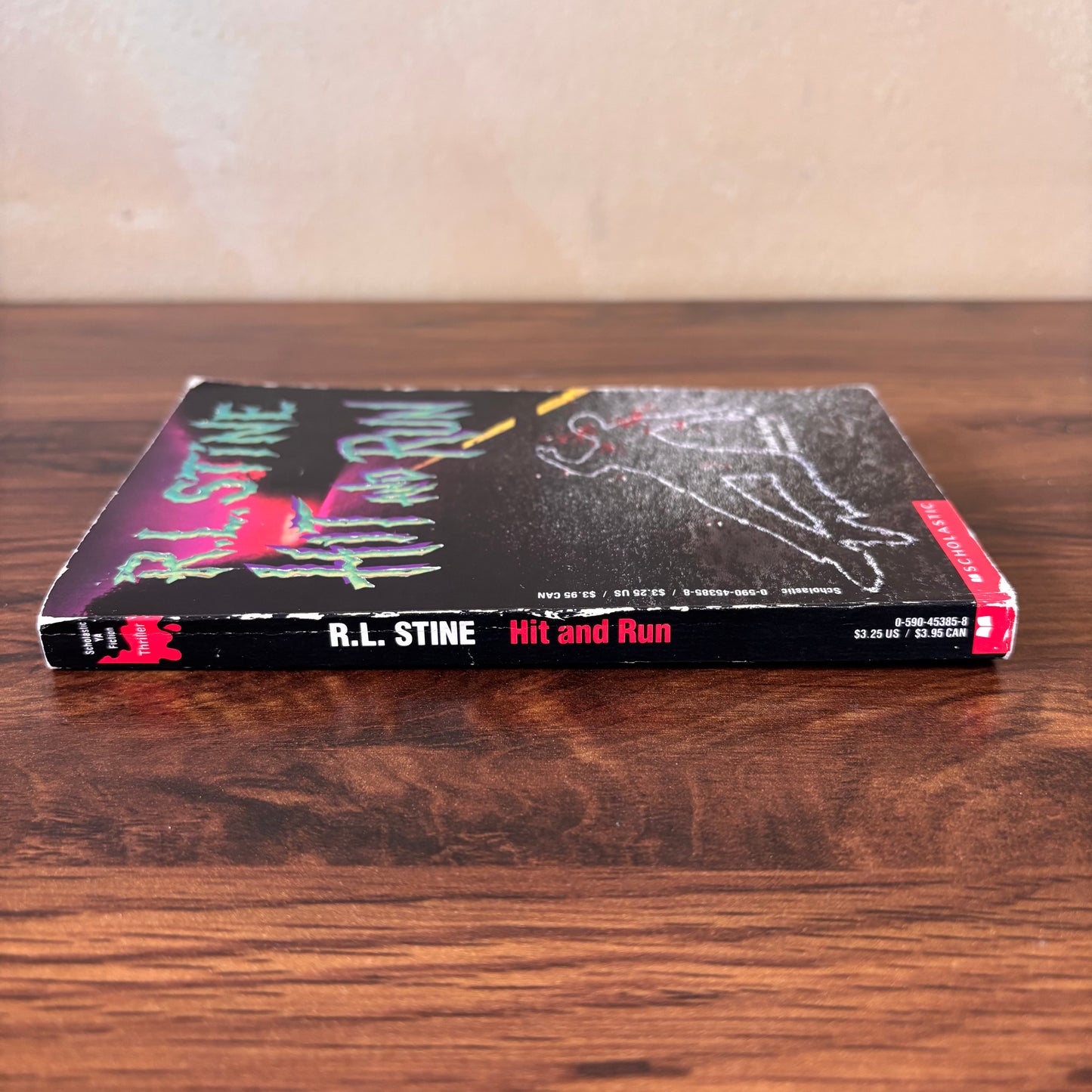Hit and Run by R.L. Stine - 1992 Scholastic YA Thriller Paperback