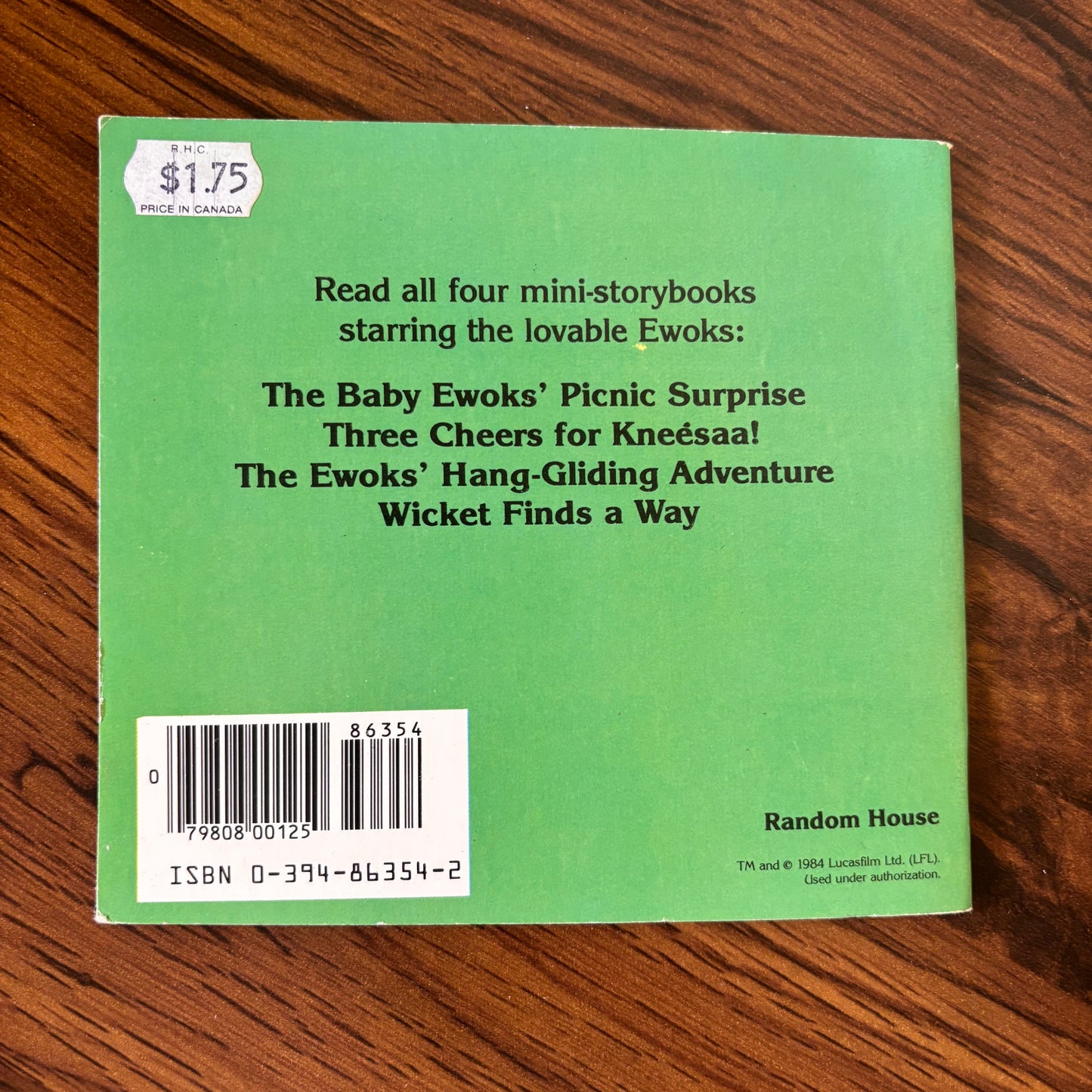 Three Cheers for Kneesa: An Ewok Adventure Mini Book (1984) | Star Wars Return of the Jedi