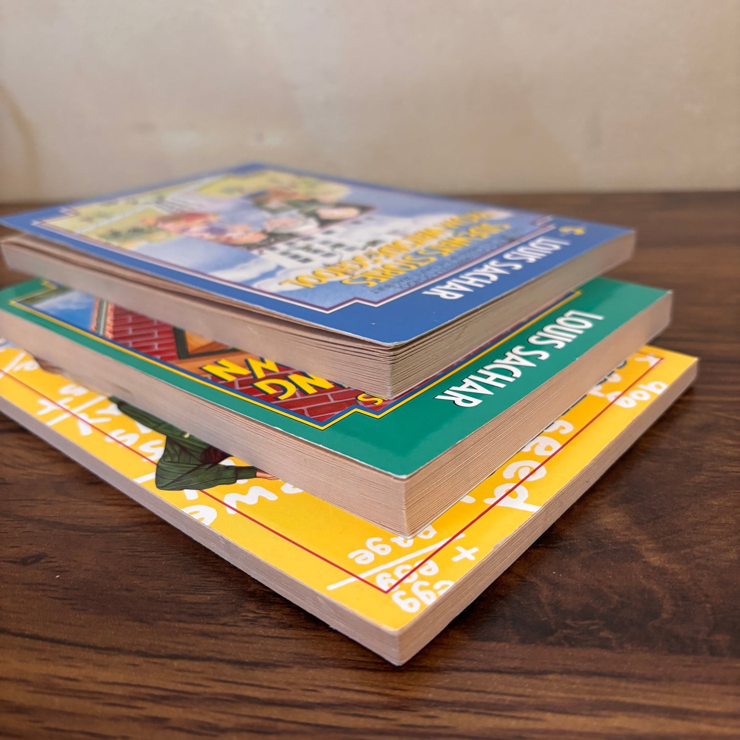 Wayside School Book Bundle - Sideways Stories, Falling Down, & Sideways Arithmetic by Louis Sachar (Scholastic Paperbacks)