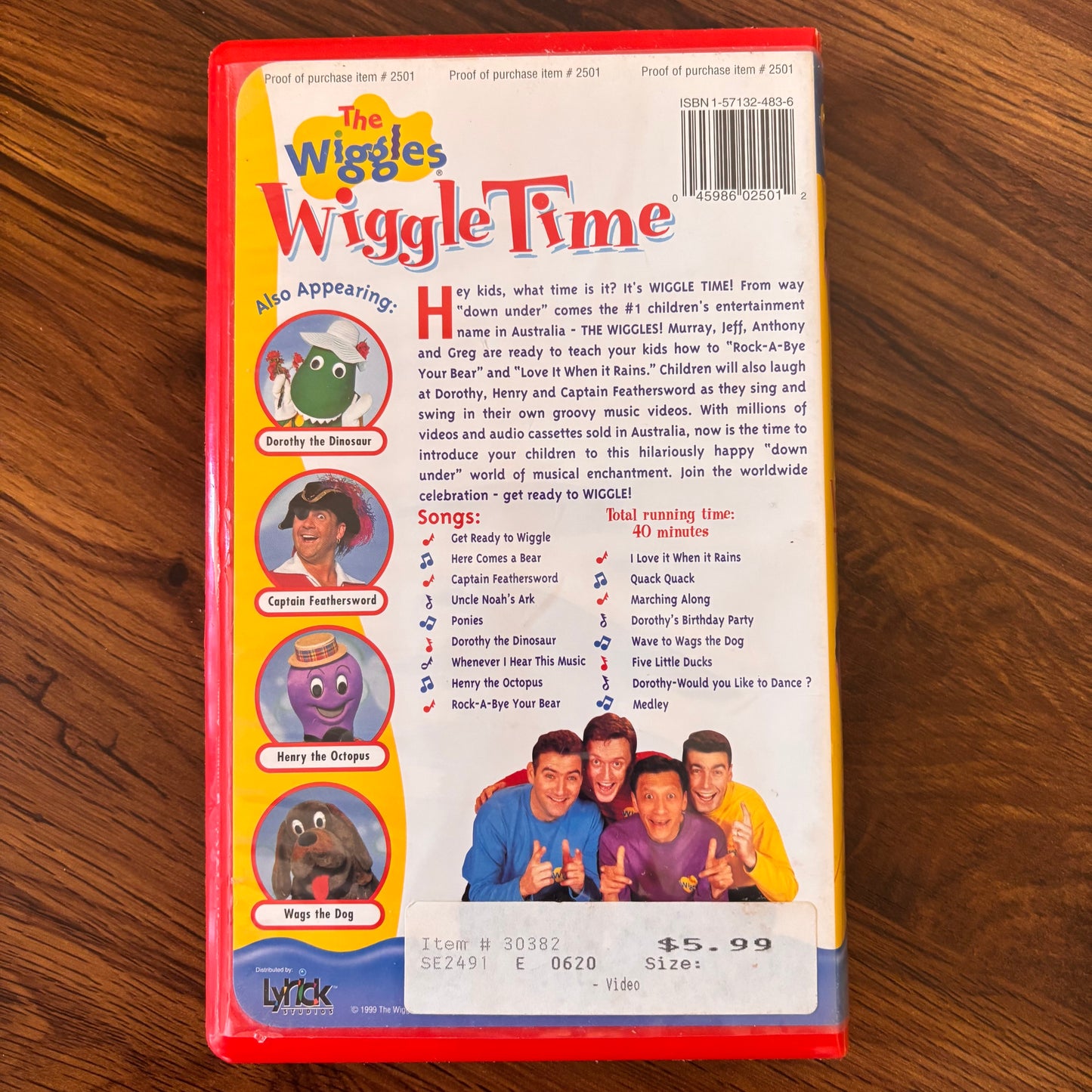 The Wiggles - Wiggle Time! 16 Songs VHS (1999) - Musical Fun for Kids