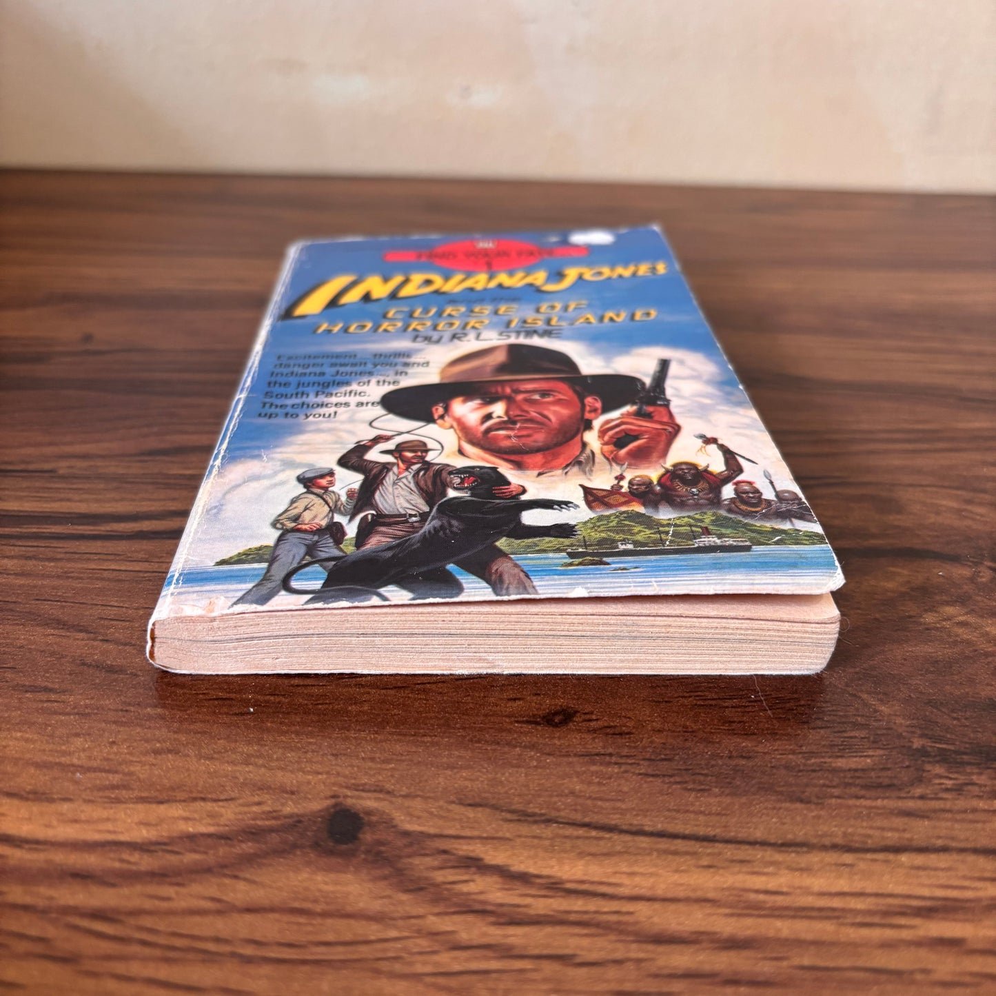 Indiana Jones and the Curse of Horror Island #1 R.L. Stine 1985 Paperback
