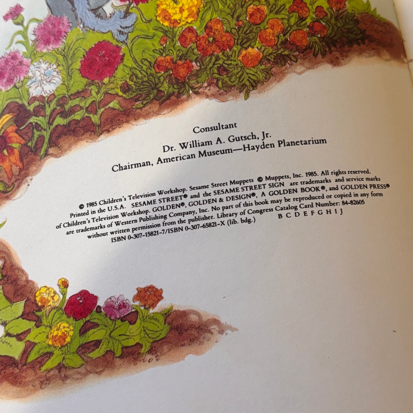 Big Bird’s Book About the Earth and Sky - 1985 Sesame Street Muppets Hardcover