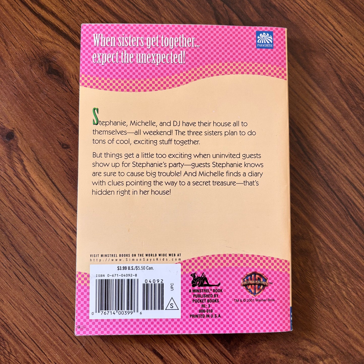 Full House Sisters No Rules Weekend Brad and Barbara Strickland 2001 Minstrel Book