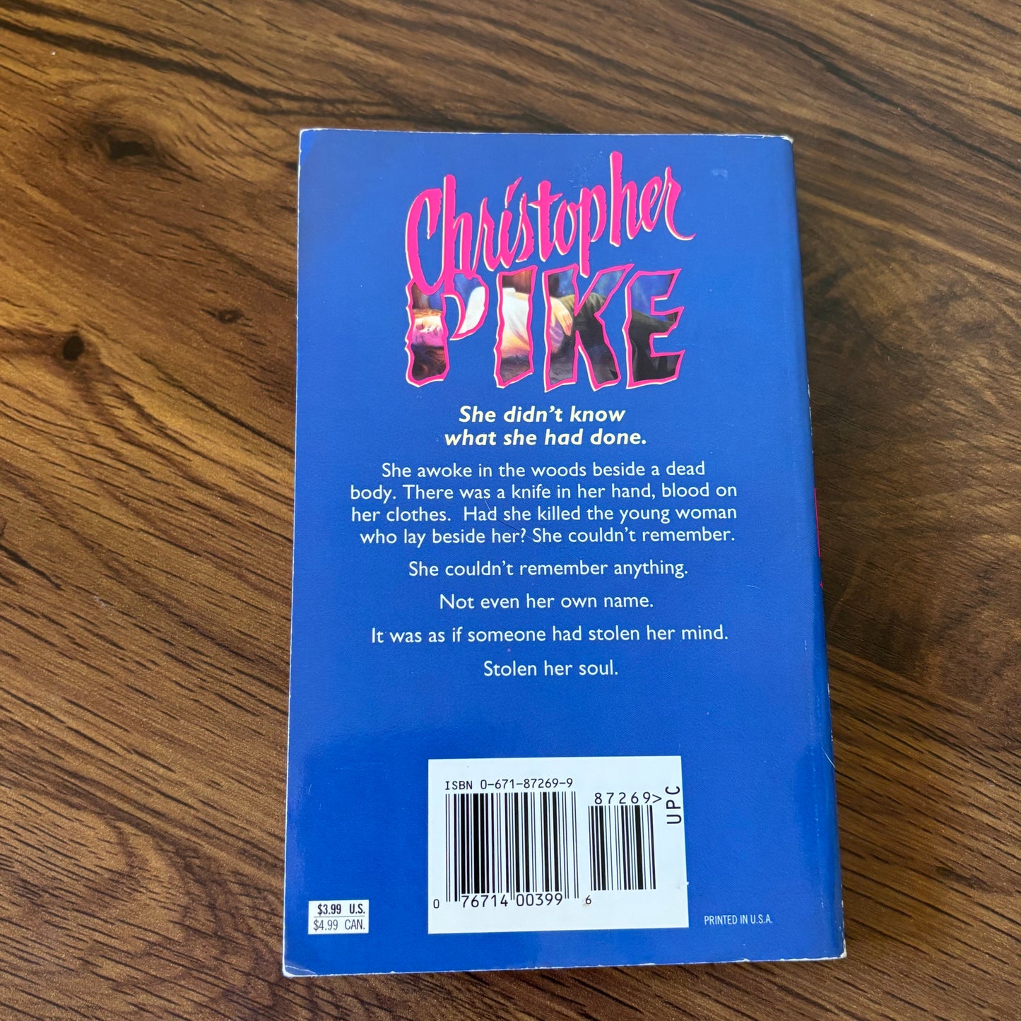 The Lost Mind by Christopher Pike - 1995 YA Thriller Paperback