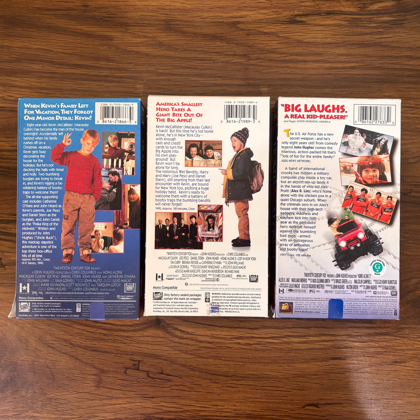 Home Alone VHS Bundle - Home Alone, Home Alone 2, Home Alone 3 (90s)