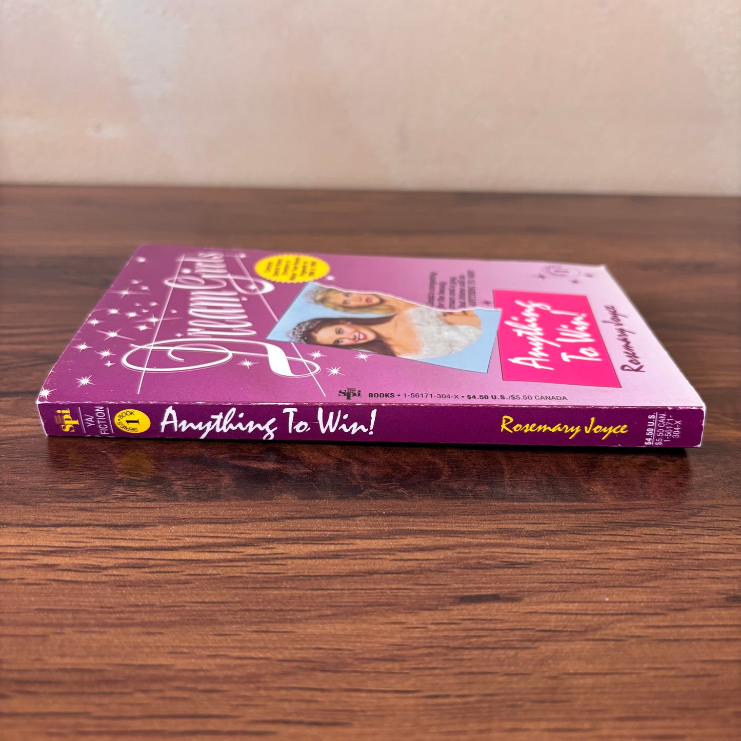 Dream Girls #1: Anything to Win by Rosemary Joyce RARE Purple Cover - Bonus Directory of Major Teen Beauty Pageants for 94/95(1994 SPI YA Paperback)