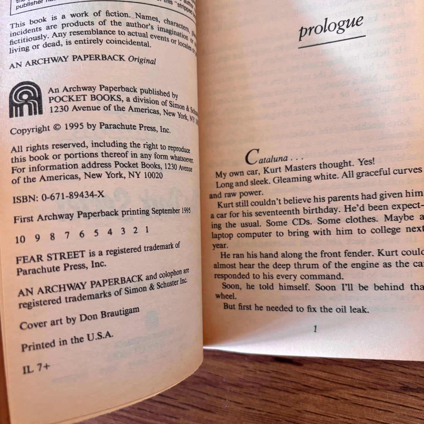 Fear Street: The Cataluna Chronicles Trilogy by R.L. Stine – Evil Moon, Dark Secret, Deadly Fire (1995 Archway Paperbacks)