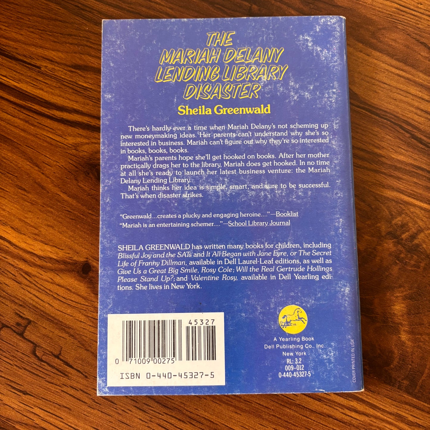 The Mariah Delany Lending Library Disaster by Sheila Greenwald (1977) | Dell Yearling Paperback