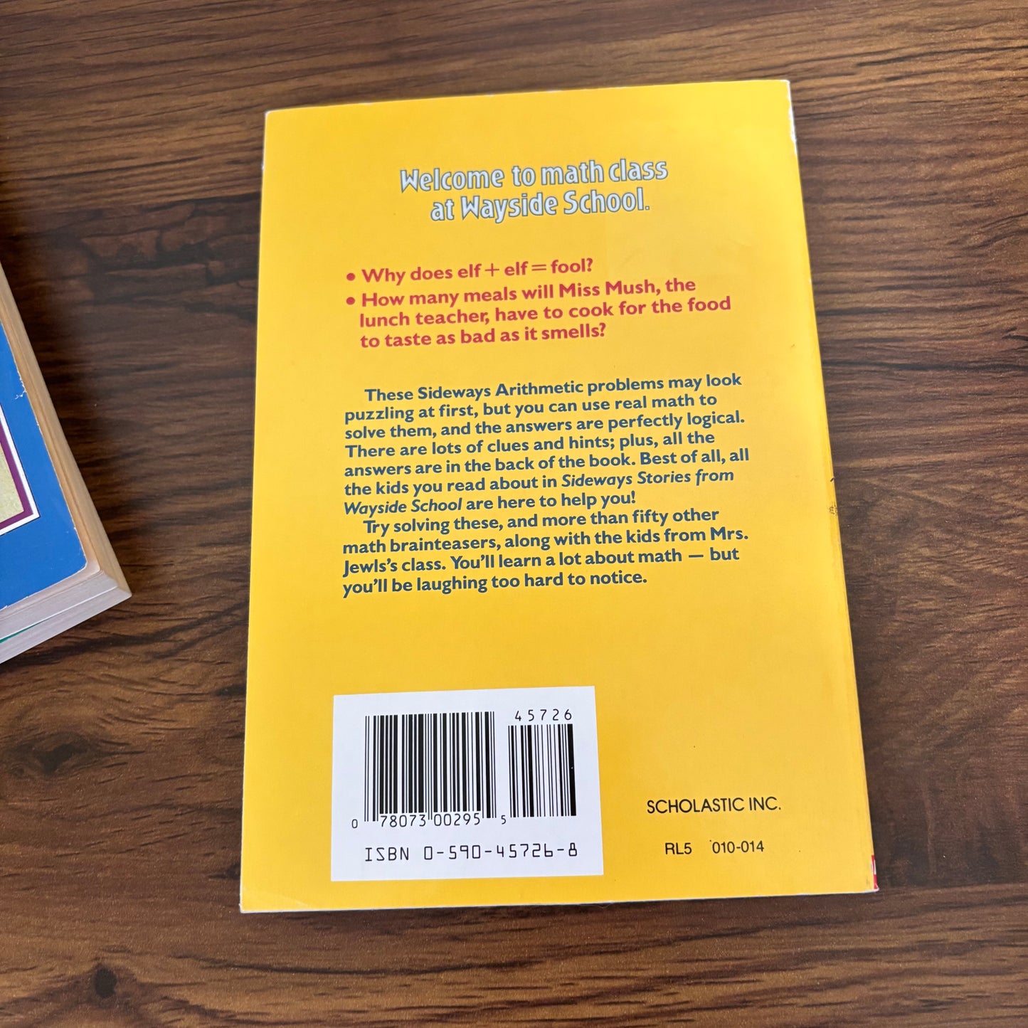Wayside School Book Bundle - Sideways Stories, Falling Down, & Sideways Arithmetic by Louis Sachar (Scholastic Paperbacks)