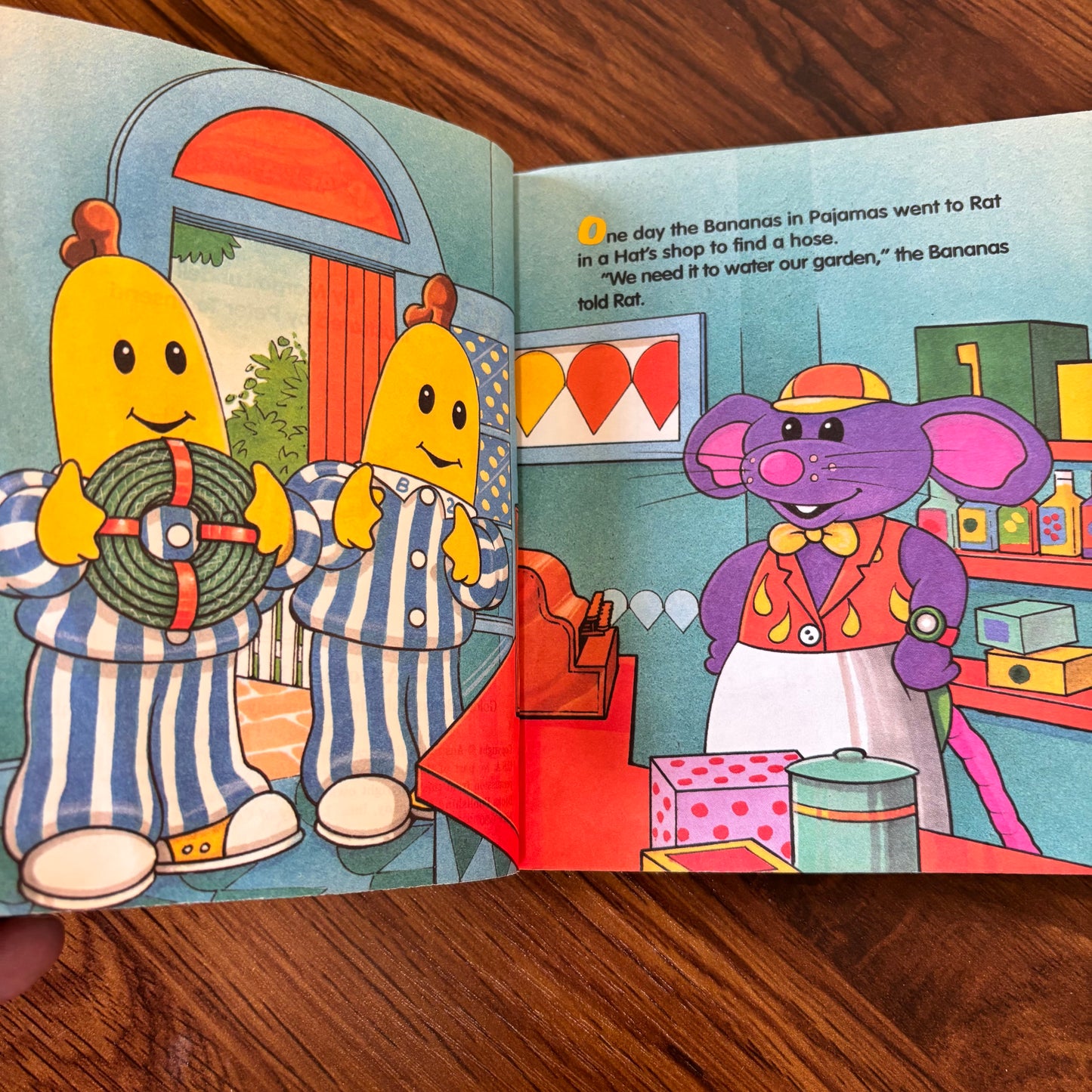 Bananas in Pajamas Rain, Rain, Go Away 1997 Miniature Little Golden Book, Margo Lundell, Peter Townsend