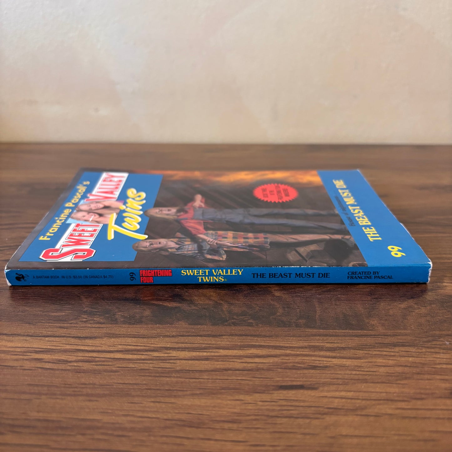 Sweet Valley Twins #99: The Beast Must Die – Book 3 of the Frightening Four Miniseries by Francine Pascal (1996 Bantam Paperback)