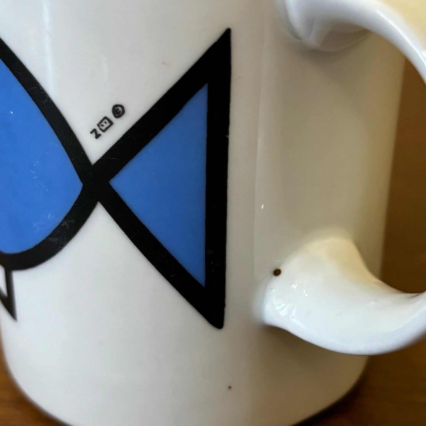 Vintage Marc Tetro Blue Fish Danesco Inc Canadian Artist Mug