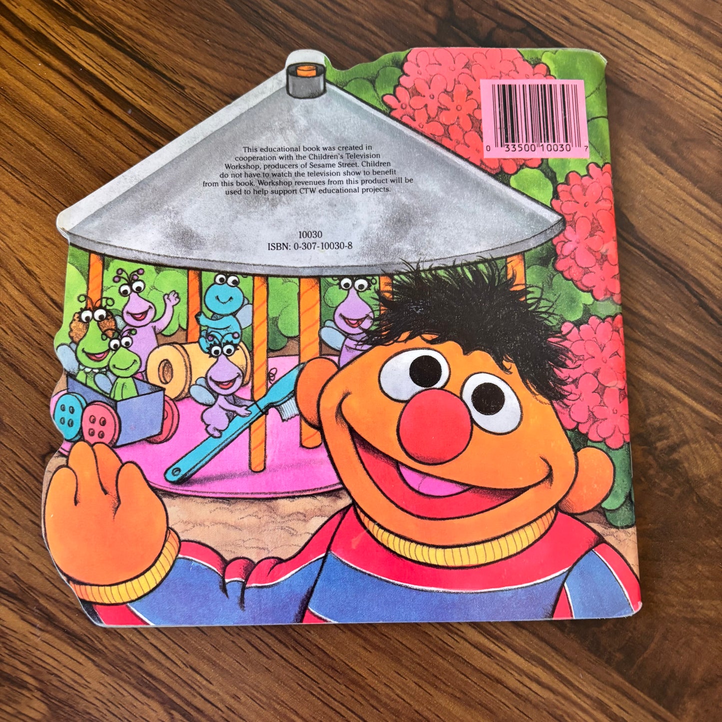 Ernie and the Twiddlebug Town Fair 1990 Sesame Street Golden Super Shape Book