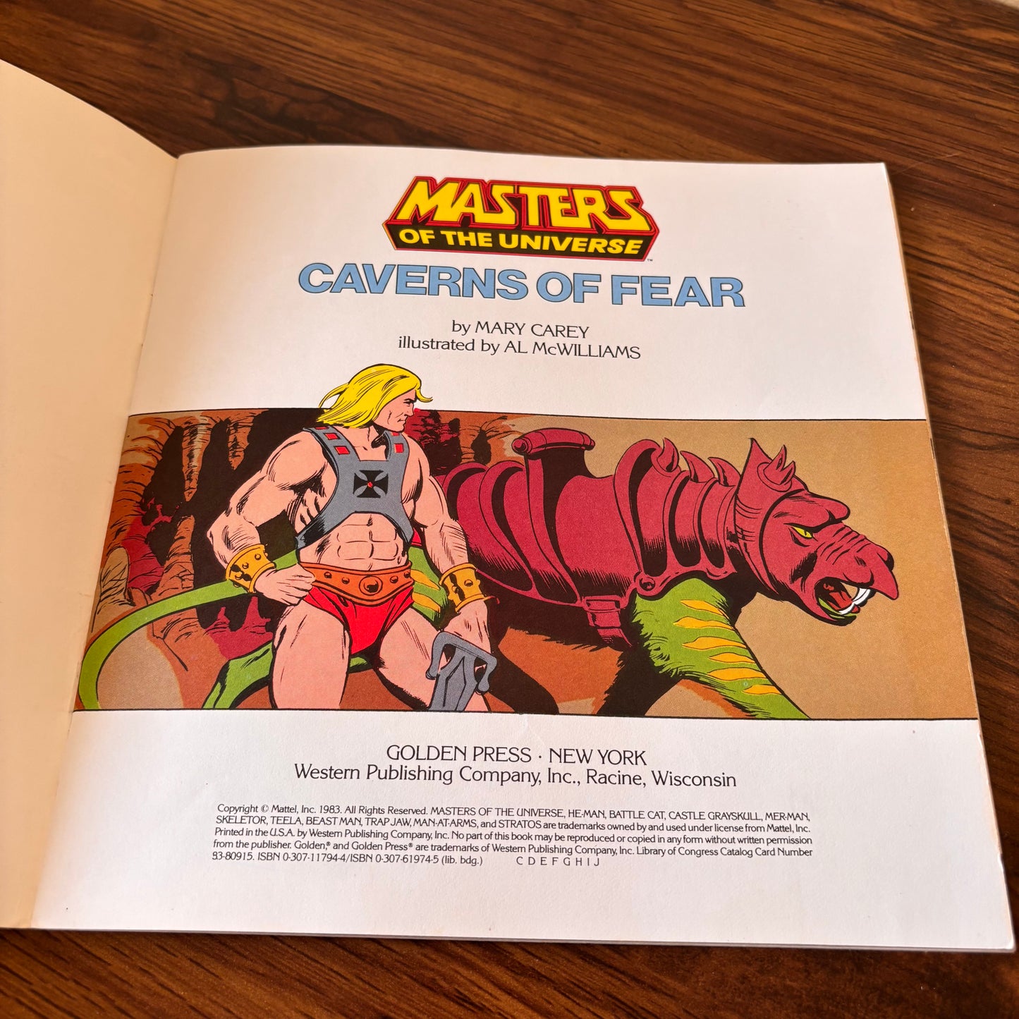 Masters of the Universe: Caverns of Fear (1983) | Masters of the Universe Storybook by Mary Carey, Al McWilliams