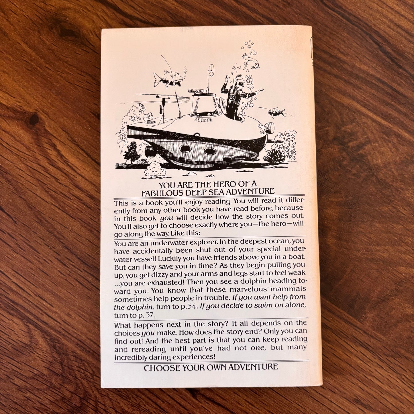 Journey Under the Sea by R.A. Montgomery - 1979 Bantam CYOA Book #2
