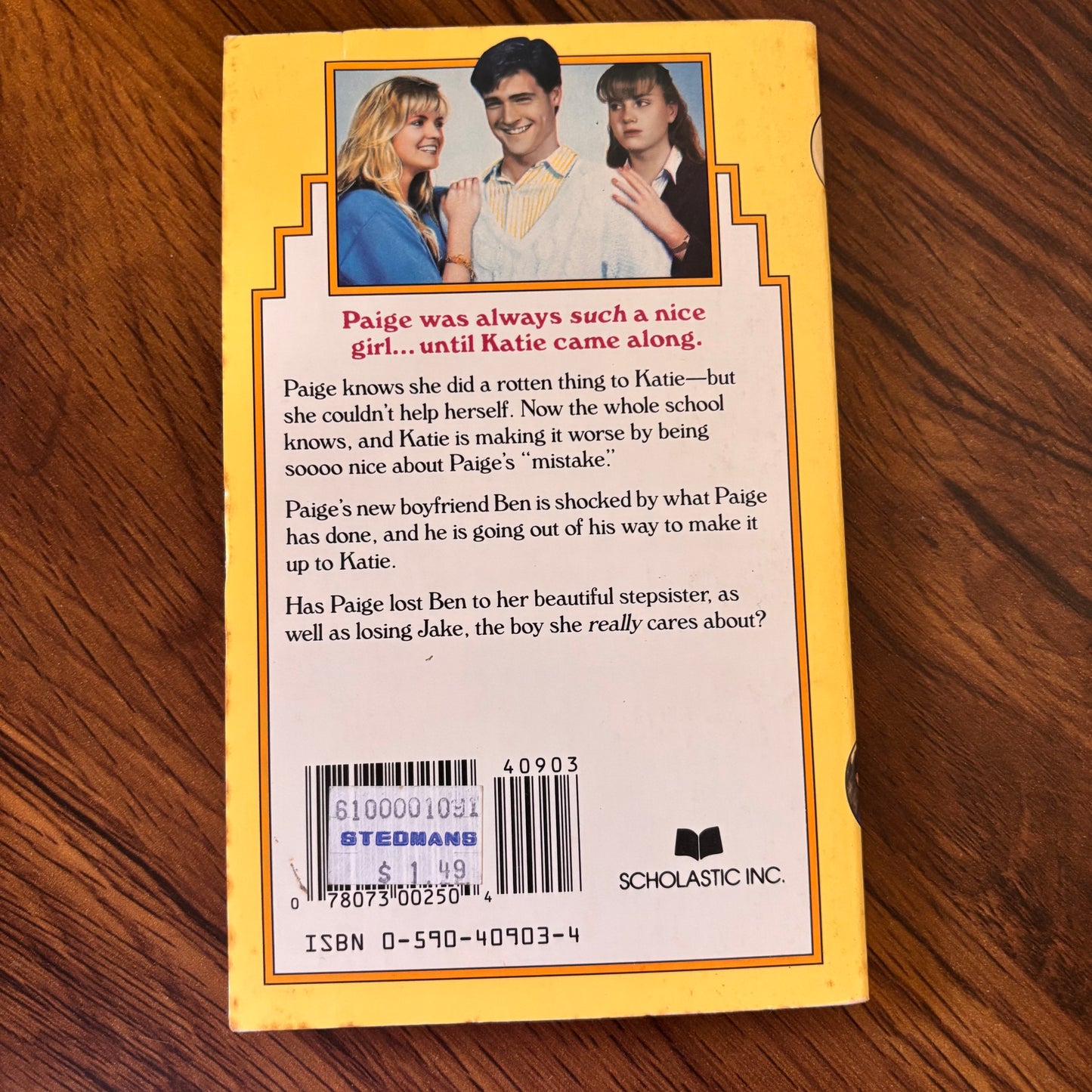 The Stepsisters #2 The Sister Trap Tina Oaks 1987 Scholastic Paperback