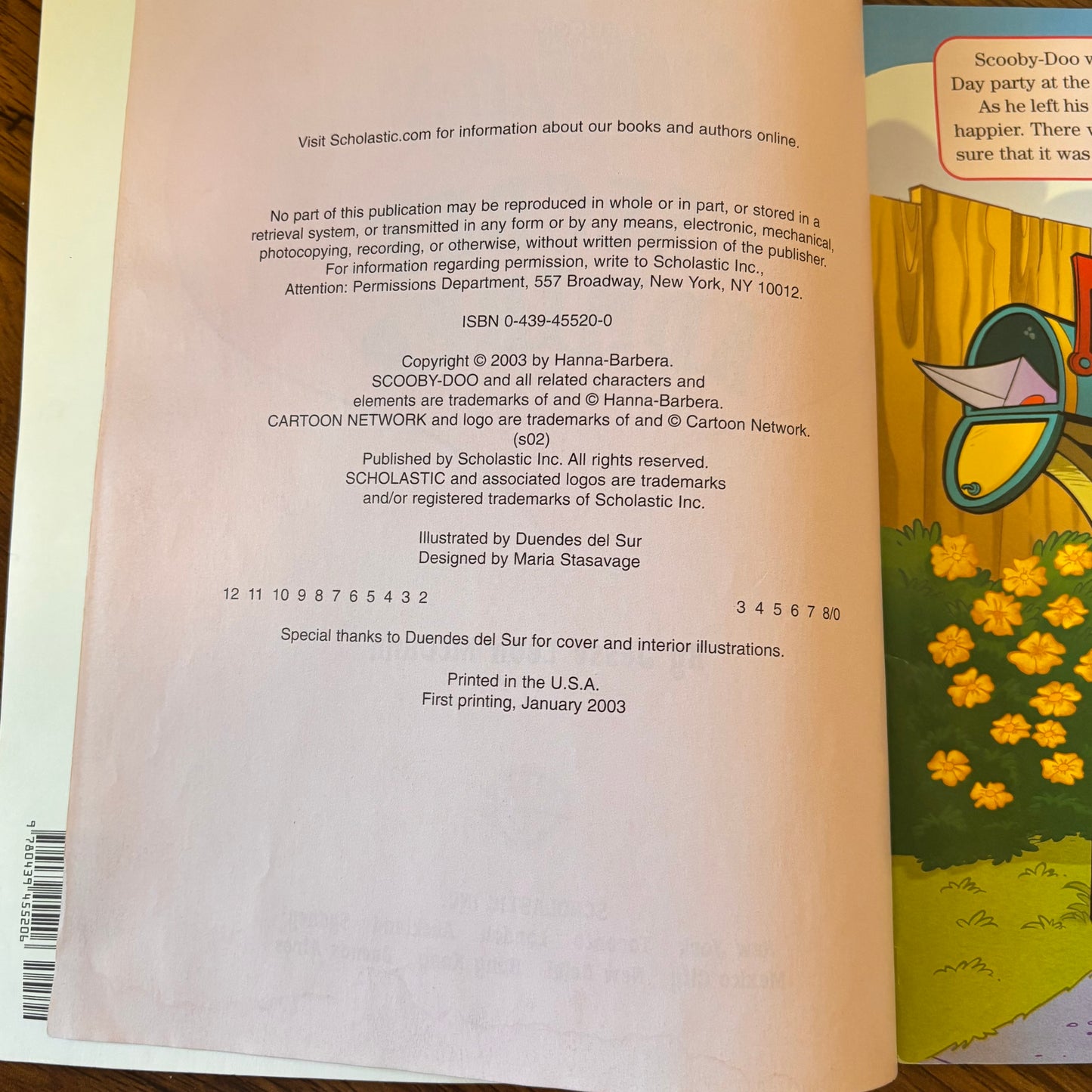 Scooby-Doo and the Secret Admirer by Jesse Leon McCann (2003 Scholastic Softcover)
