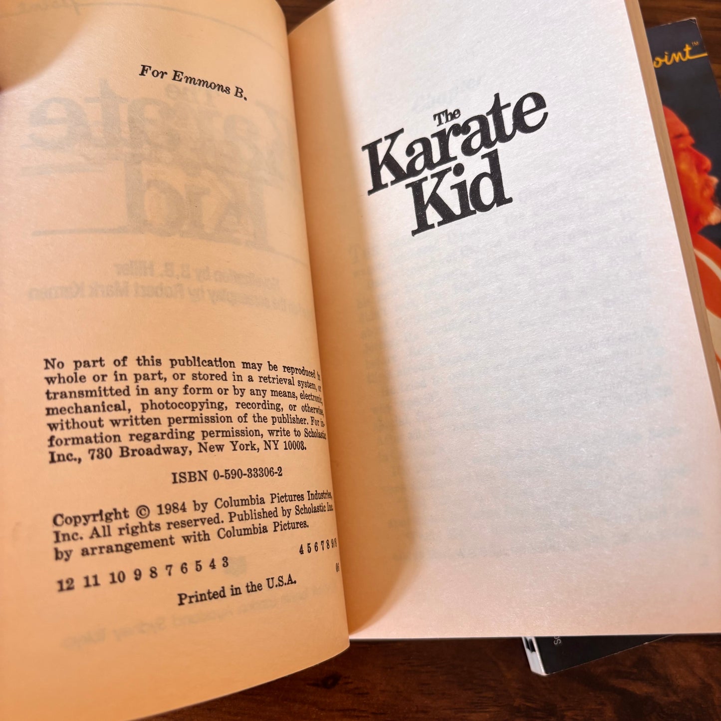 Karate Kid I and II by B.B. Hiller - 1984/1986 Point Movie Tie-In Novelization Set