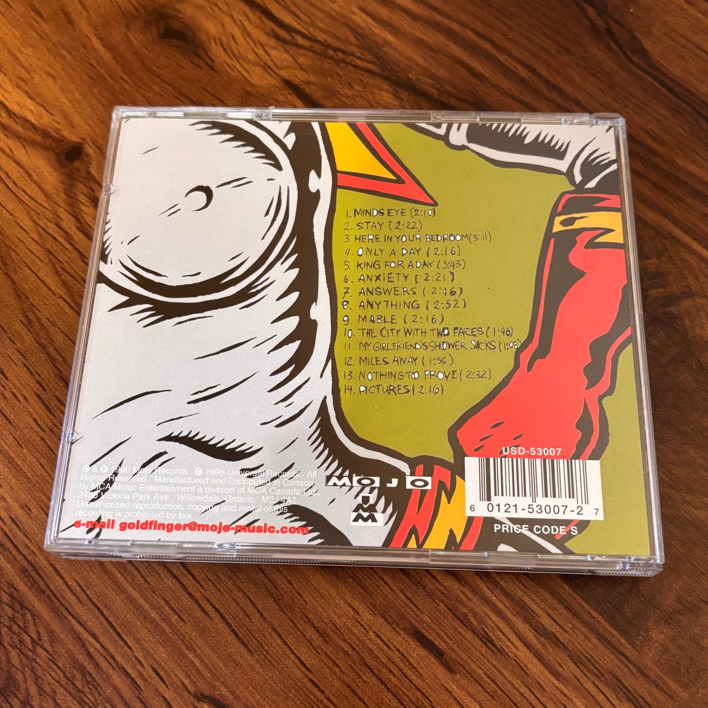 Goldfinger - Self-Titled CD (1996 Mojo) Ska Punk Album