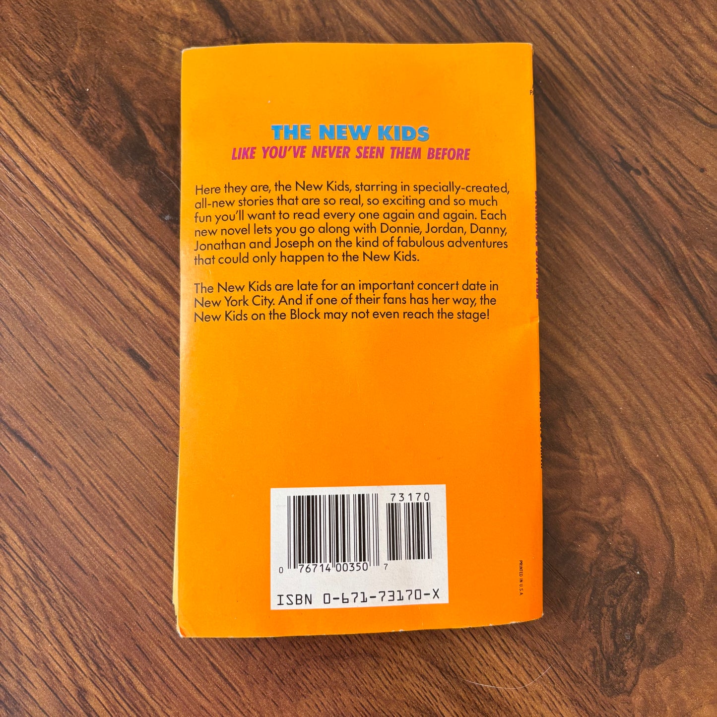 New Kids on the Block: Backstage Surprise by Seth McEvoy & Laure Smith (1990) Archway Paperback