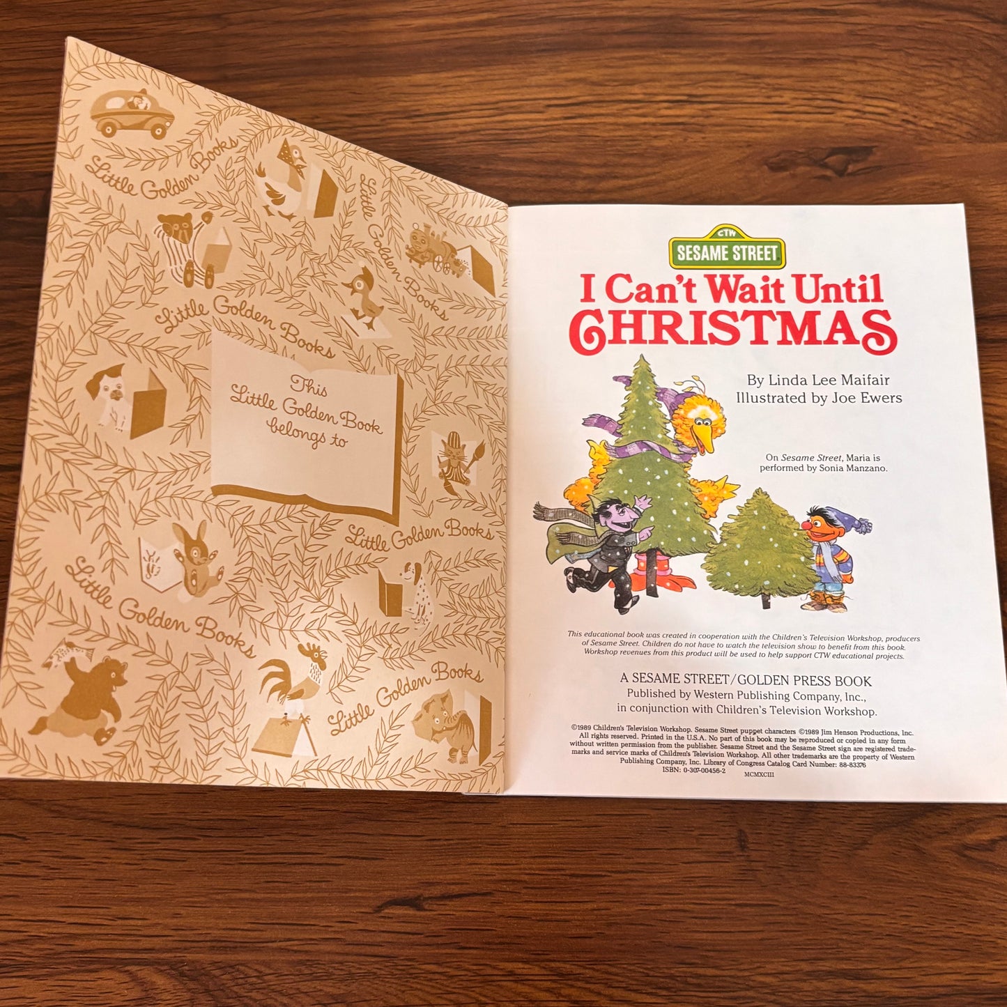 I Can’t Wait Until Christmas - Sesame Street 1989 Little Golden Book