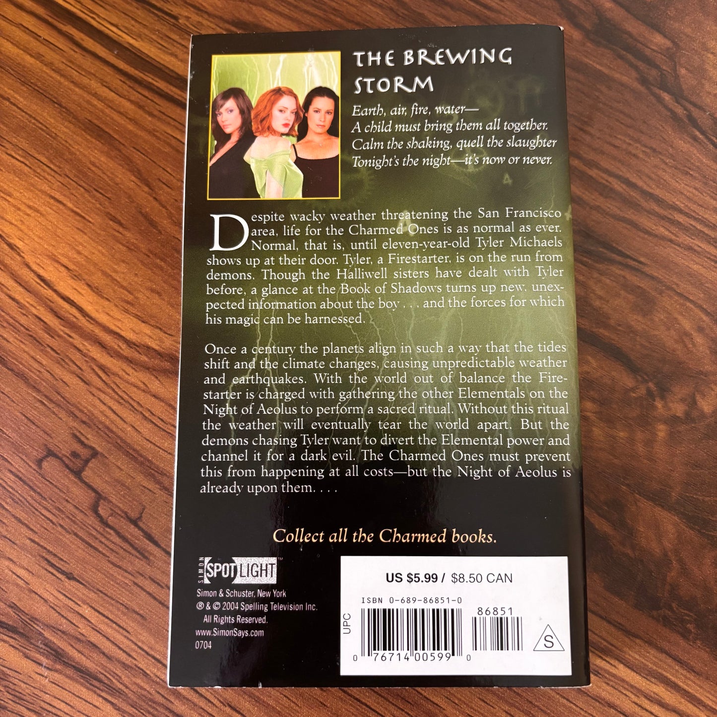 Charmed: The Brewing Storm by Constance M. Burge - 2004 Paperback