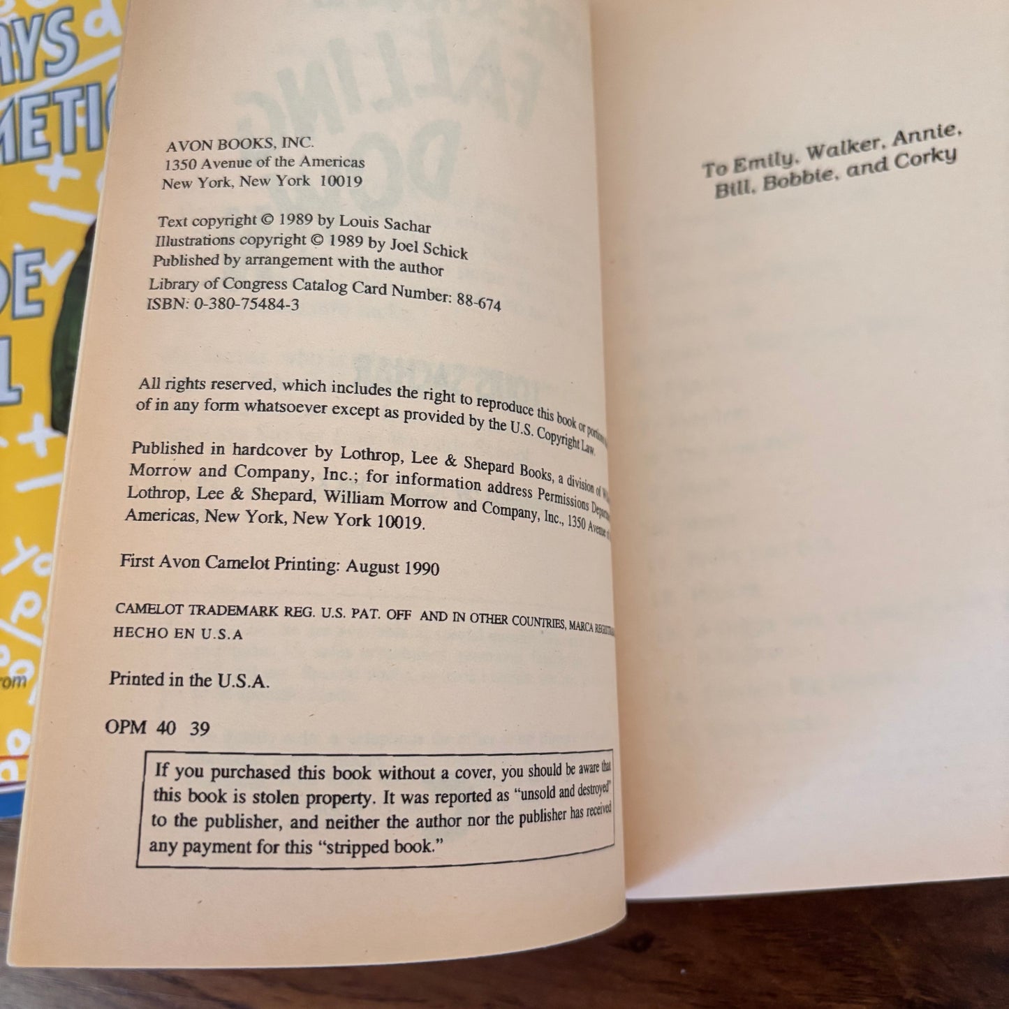 Wayside School Book Bundle - Sideways Stories, Falling Down, & Sideways Arithmetic by Louis Sachar (Scholastic Paperbacks)