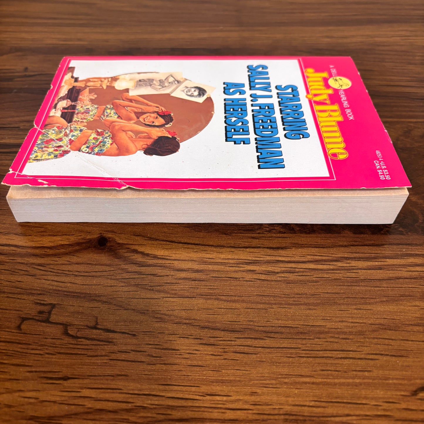Starring Sally J. Freedman as Herself - Judy Blume 1991 Pink Cover