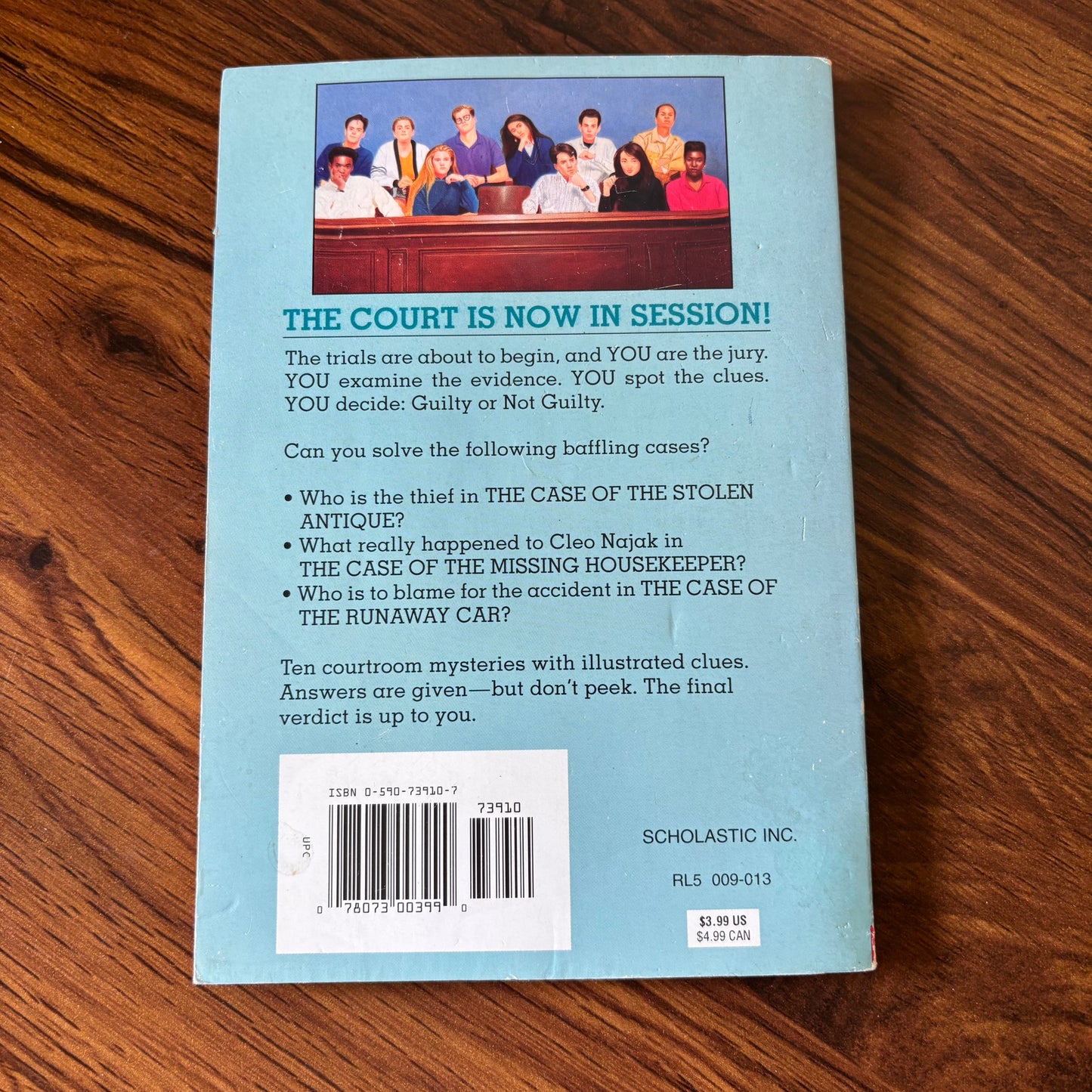 You Be the Jury: Courtroom V (1996), Marvin Miller - Scholastic Paperback