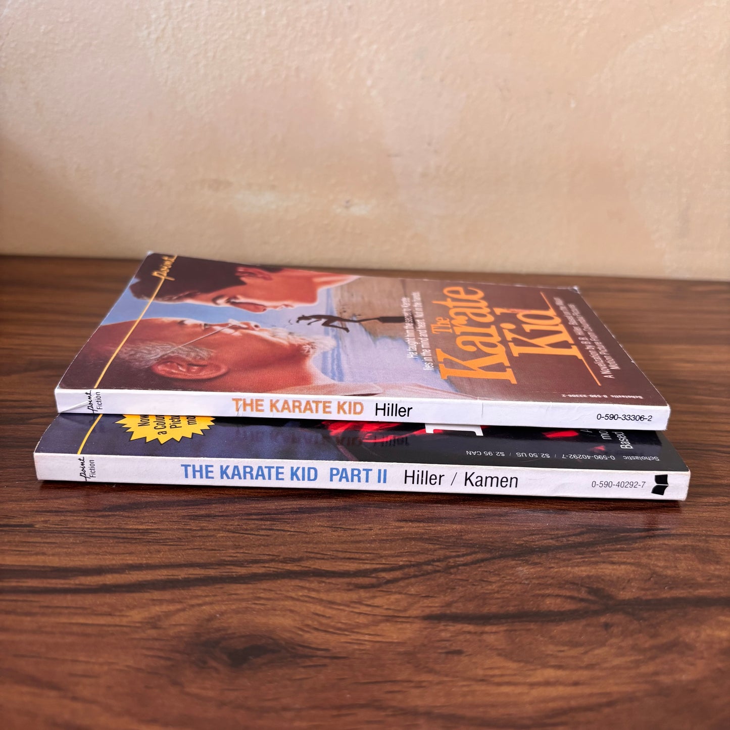 Karate Kid I and II by B.B. Hiller - 1984/1986 Point Movie Tie-In Novelization Set