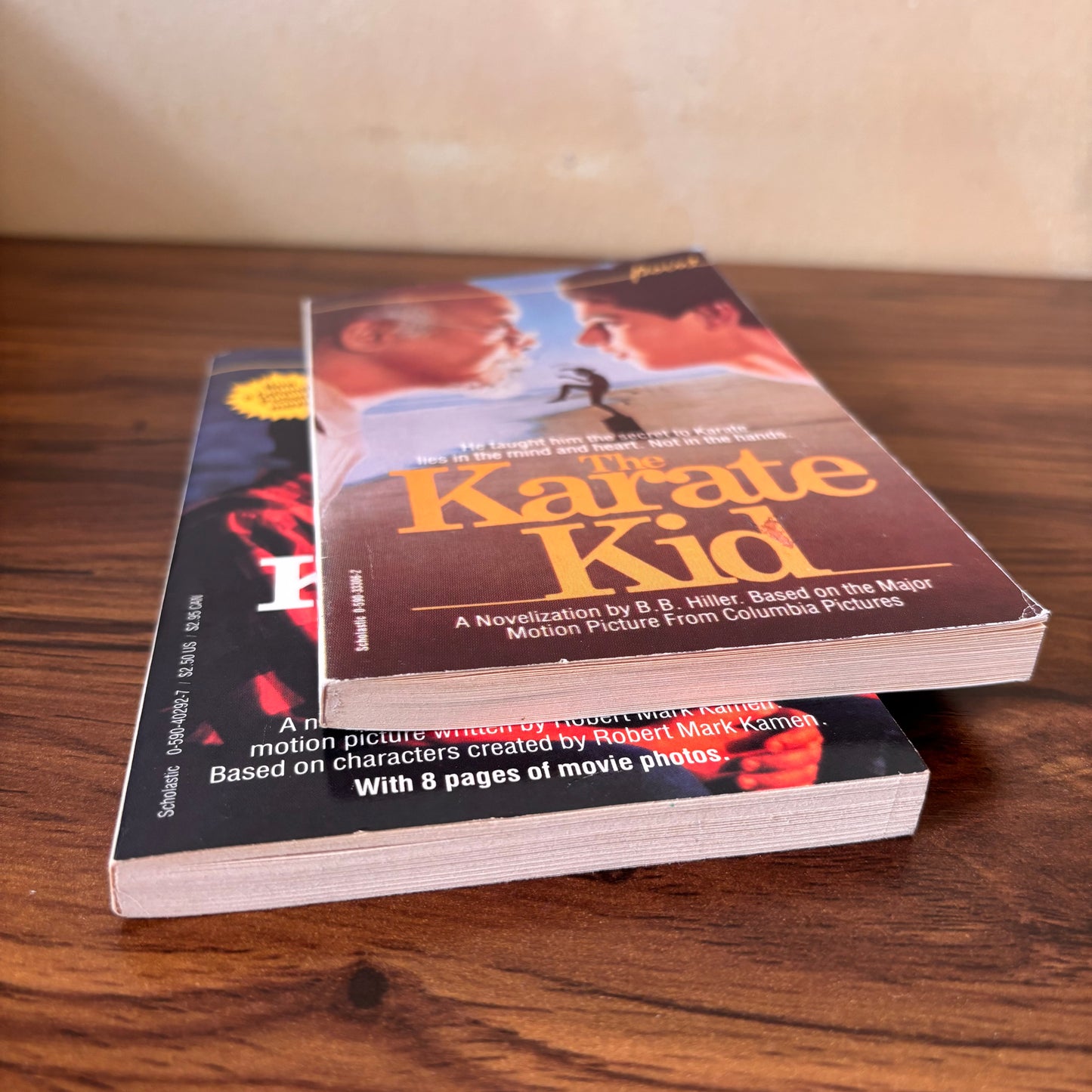 Karate Kid I and II by B.B. Hiller - 1984/1986 Point Movie Tie-In Novelization Set
