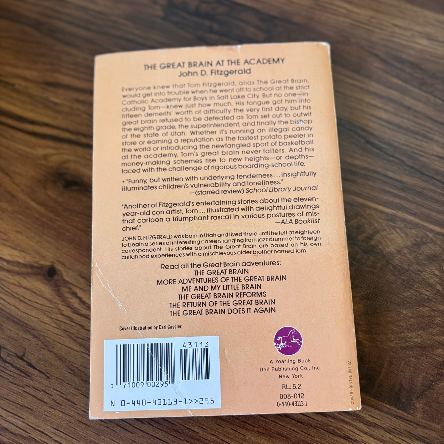 The Great Brain at the Academy by John D. Fitzgerald Illustrated by Mercer Mayer (1988 Dell Yearling Paperback)